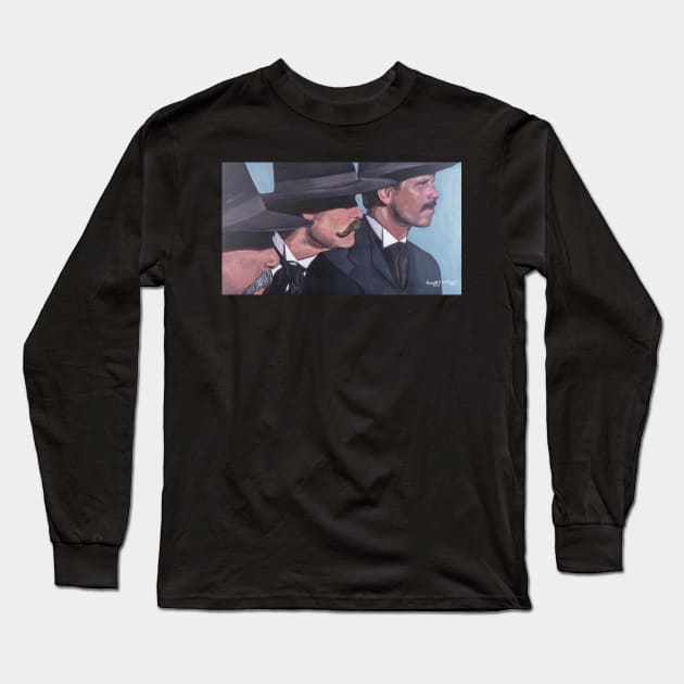 Tombstone Movie Long Sleeve T-Shirt by Kenneth R Williams